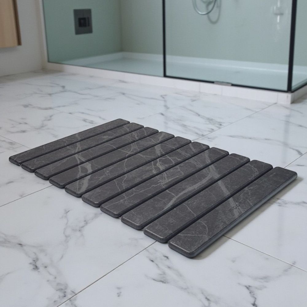 Tapis de bain pliable en diatomite Agilis