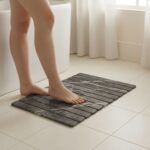 Grand tapis de bain pliable en diatomite Agilis XL