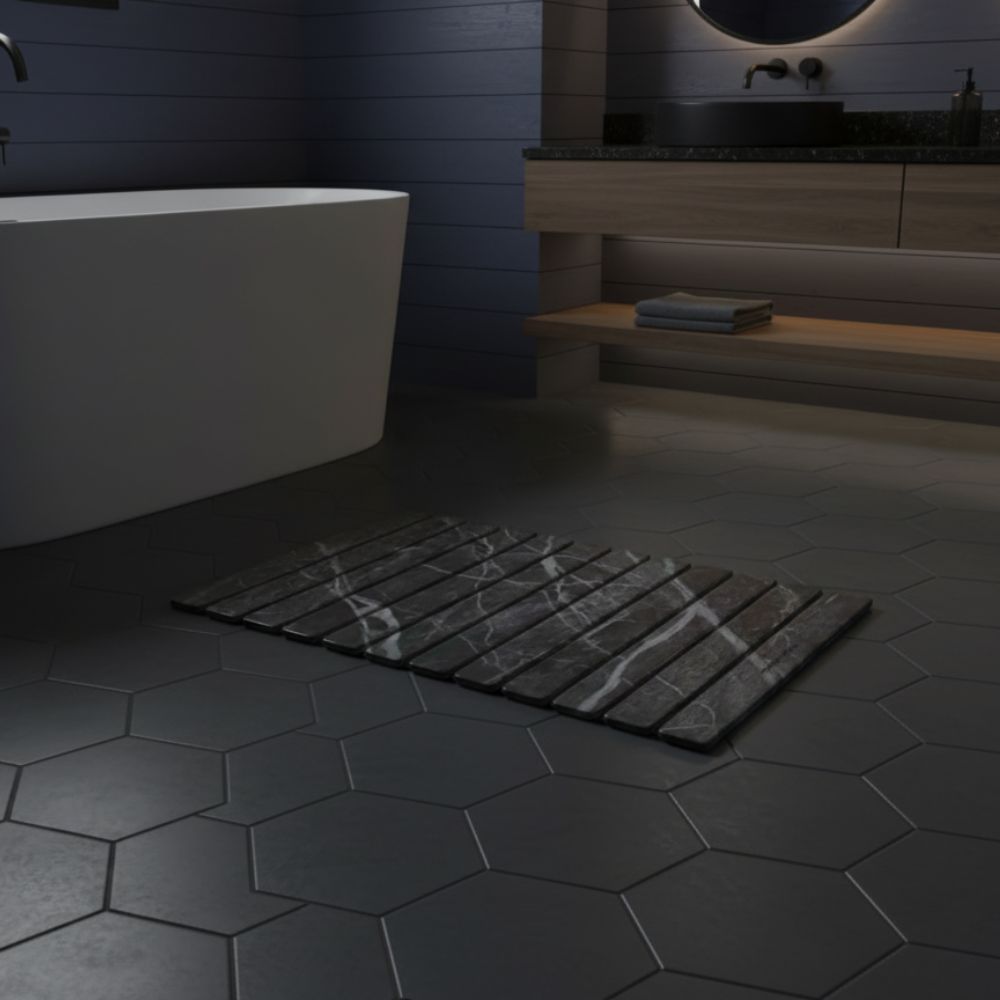 Grand tapis de bain pliable en diatomite Agilis XL