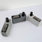 Distributeur avec support éponge 2en1 Granite