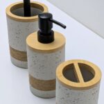 Ensemble de 3 accessoires salle de bain Bambou