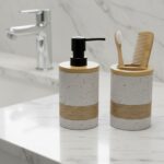 Ensemble de 3 accessoires salle de bain Bambou