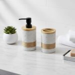 Ensemble de 3 accessoires salle de bain Bambou