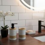 Ensemble de 3 accessoires salle de bain Bambou