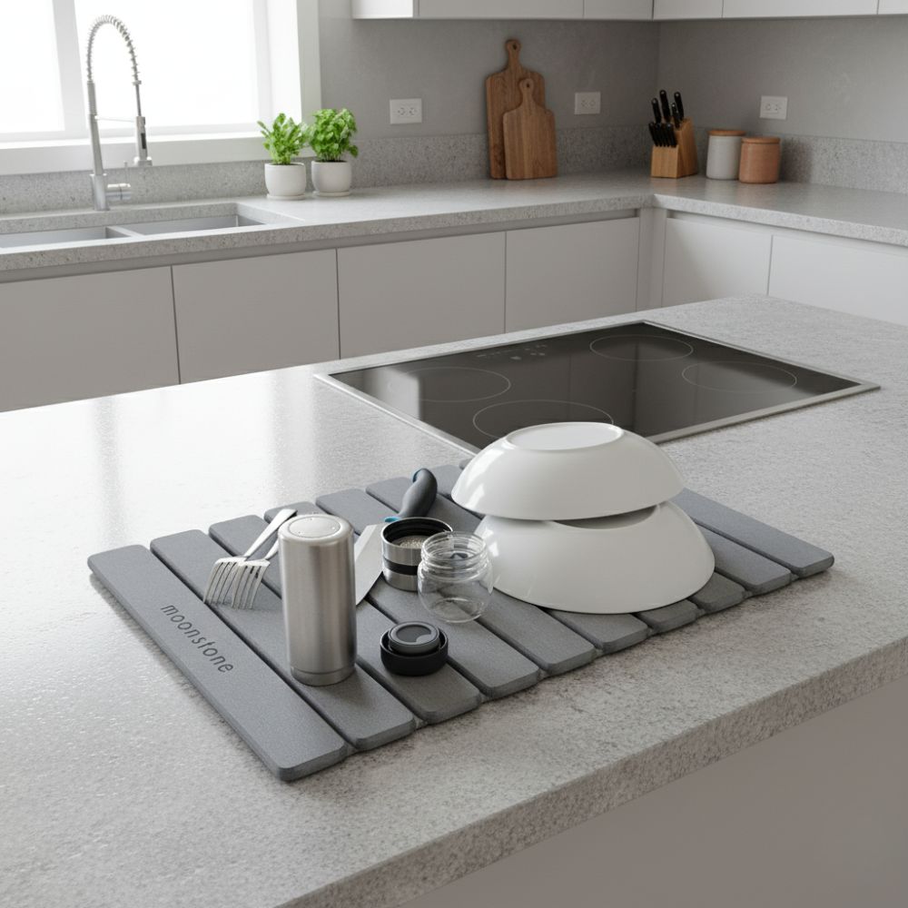 Grand tapis de vaisselle en diatomite Agilis