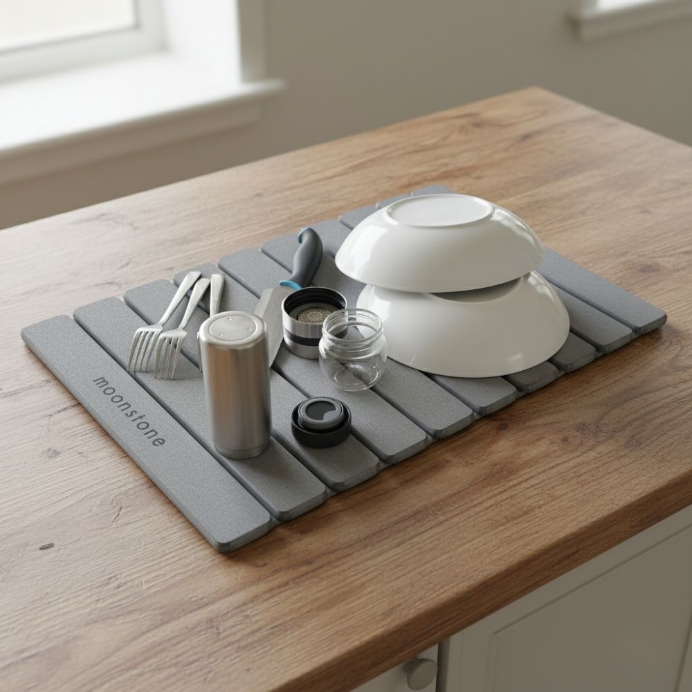 Grand tapis de vaisselle en diatomite Agilis