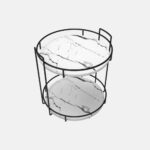 Rangement en forme ronde en diatomite Circa