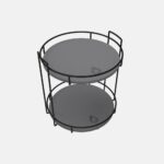 Rangement en forme ronde en diatomite Circa