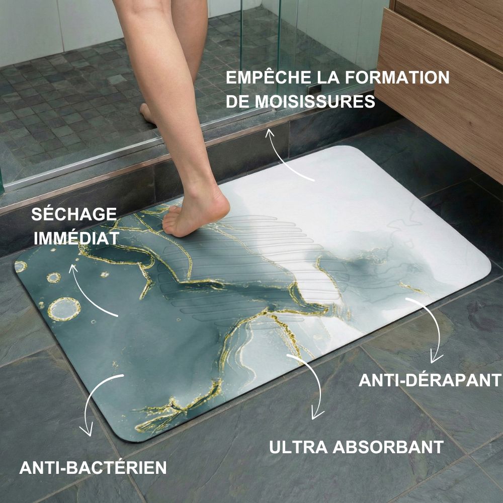 Grande taille tapis de bain en diatomite Essence XL