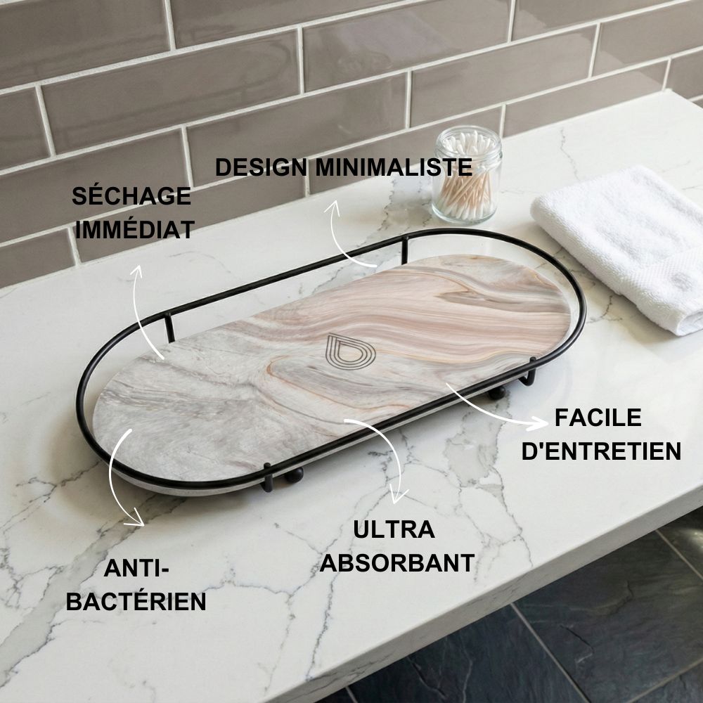 Organisateur rangement en diatomite Makea