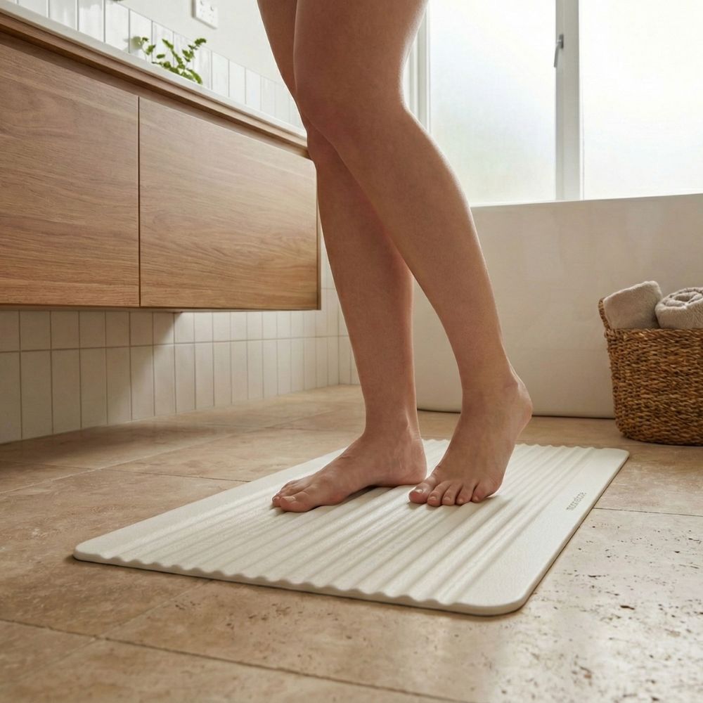 Grande taille tapis de bain en diatomite Terra Raya XL