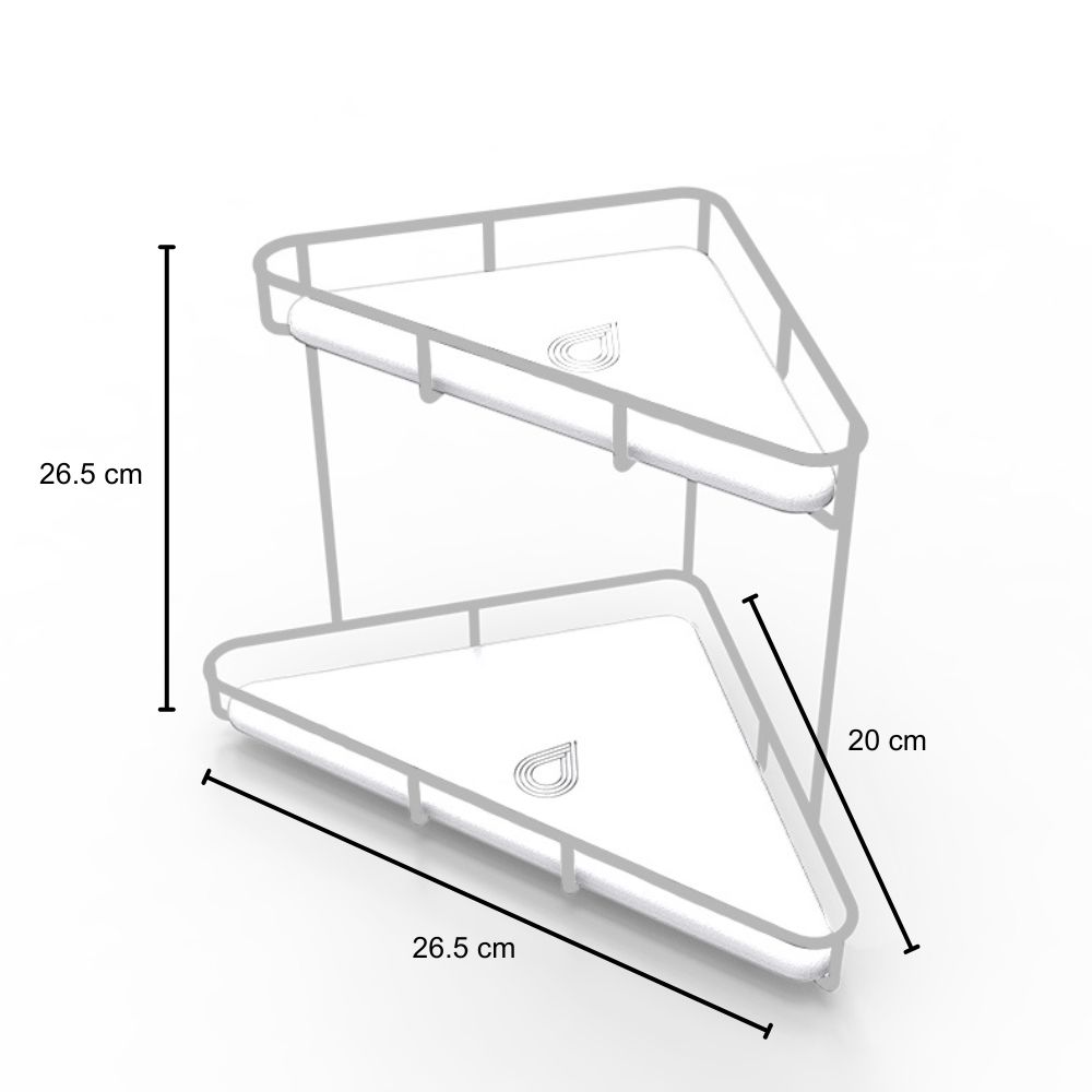 Organisateur triangle pour maquillage en diatomite Triyan
