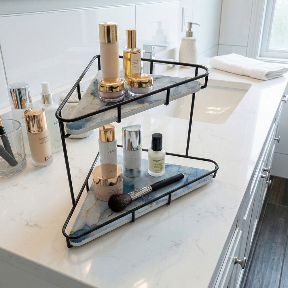 Organisateur triangle pour maquillage en diatomite Triyan